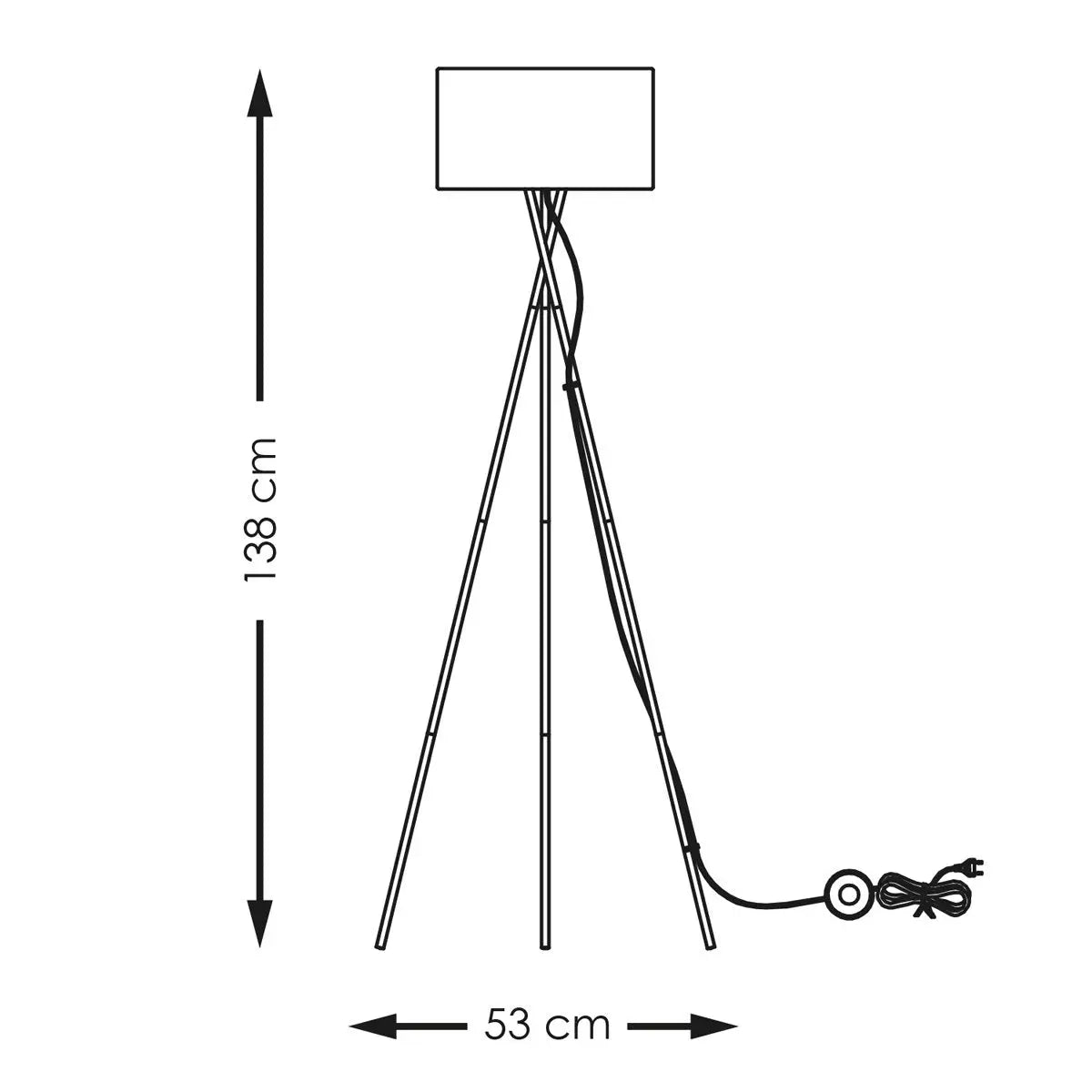 Solara Vloerlamp - Wit/wit Home Sweet Home