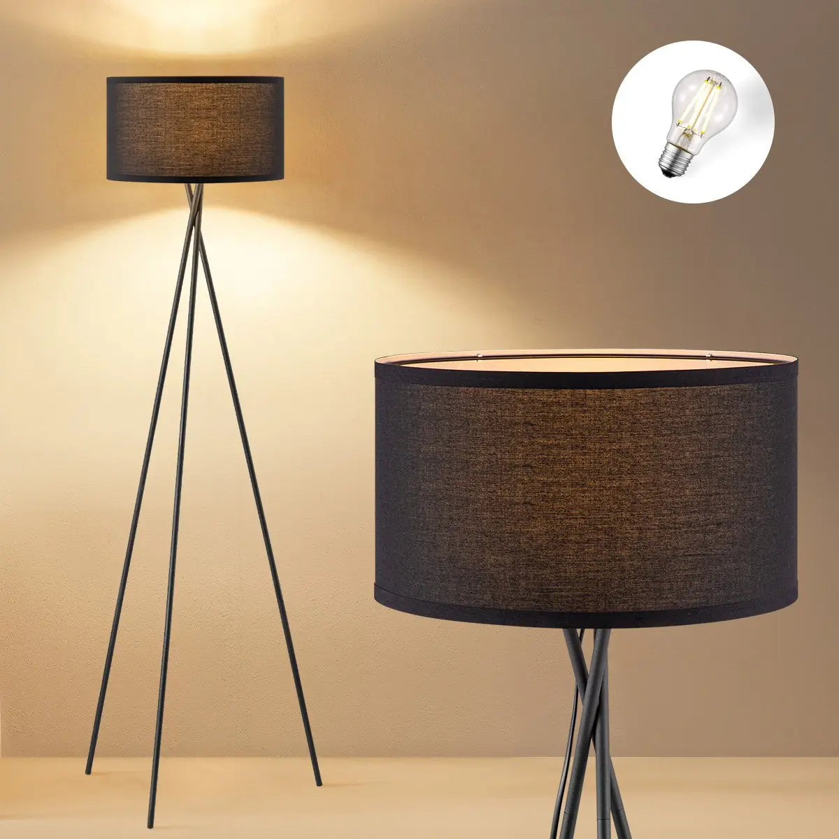 Solara Vloerlamp - Zwart Home Sweet Home