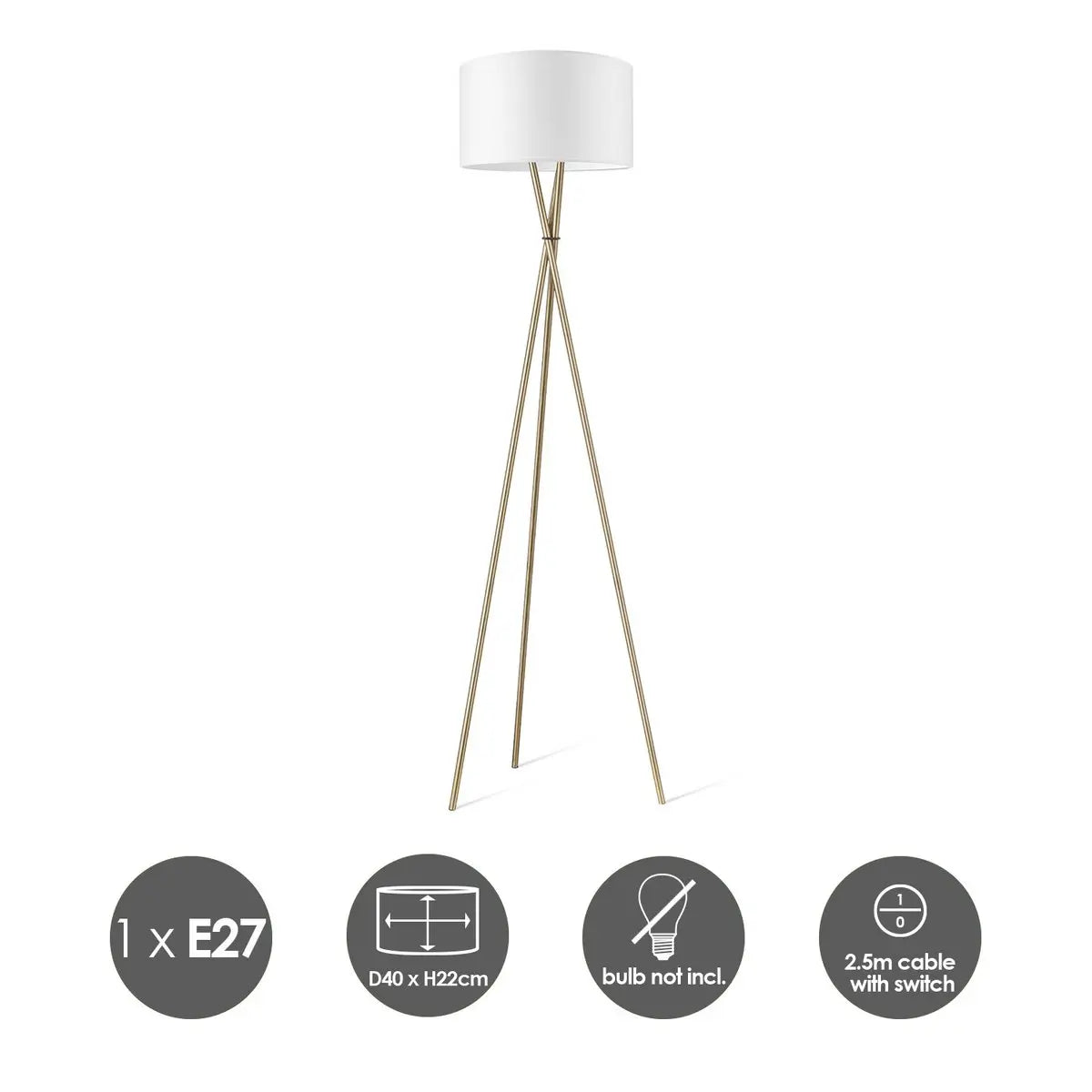 Sorena Vloerlamp - Wit Home Sweet Home