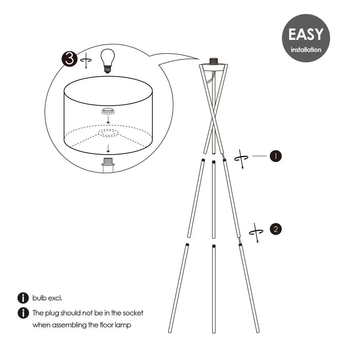 Sorena Vloerlamp - Wit Home Sweet Home