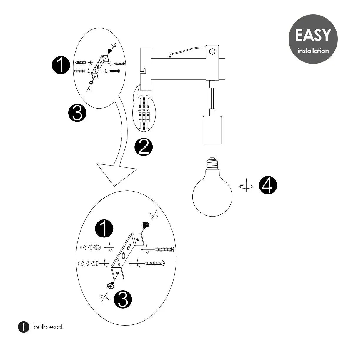 Sylora Wandlamp - Roest/bruin Home Sweet Home