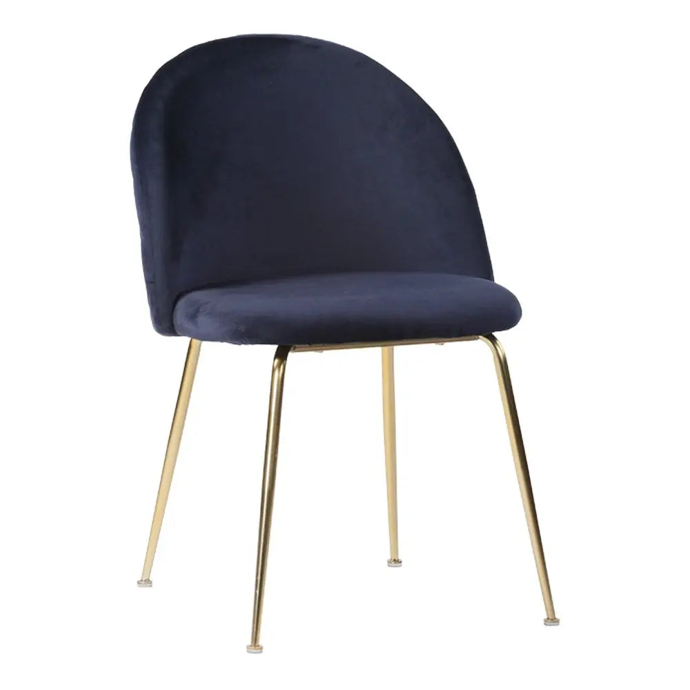 Tyra Eetkamerstoel Blauw en Goud - Set van 2 House Nordic ApS