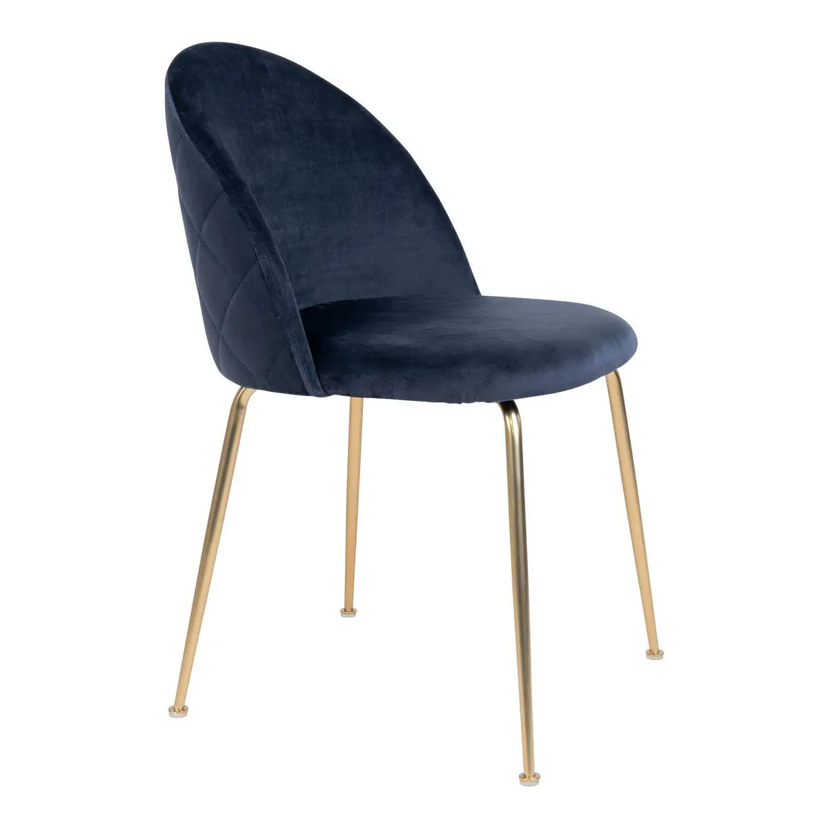 Tyra Eetkamerstoel Blauw en Goud - Set van 2 House Nordic ApS