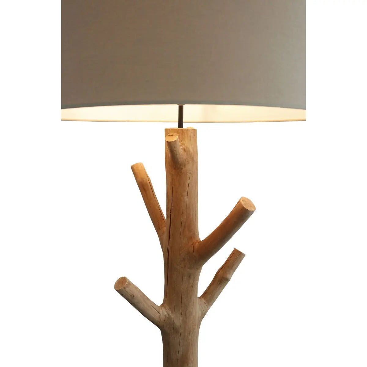 Vloerlamp drijfhout naturel/wit 175 cm SalesFever