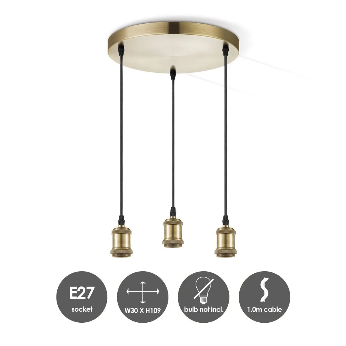 Xenor Hanglamp - Goud Home Sweet Home