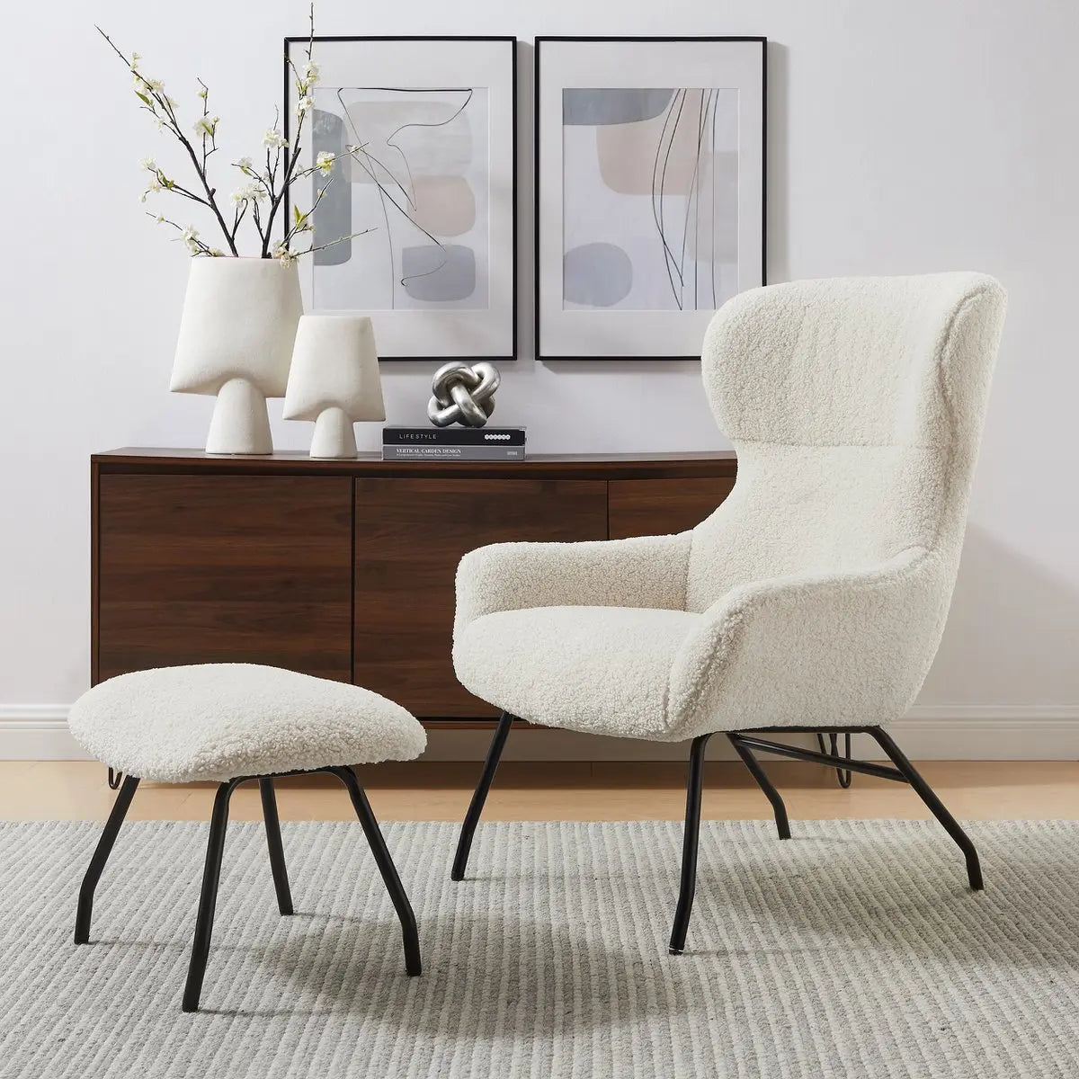 Xero Fauteuil-en Krukset Teddybont - Beige SalesFever