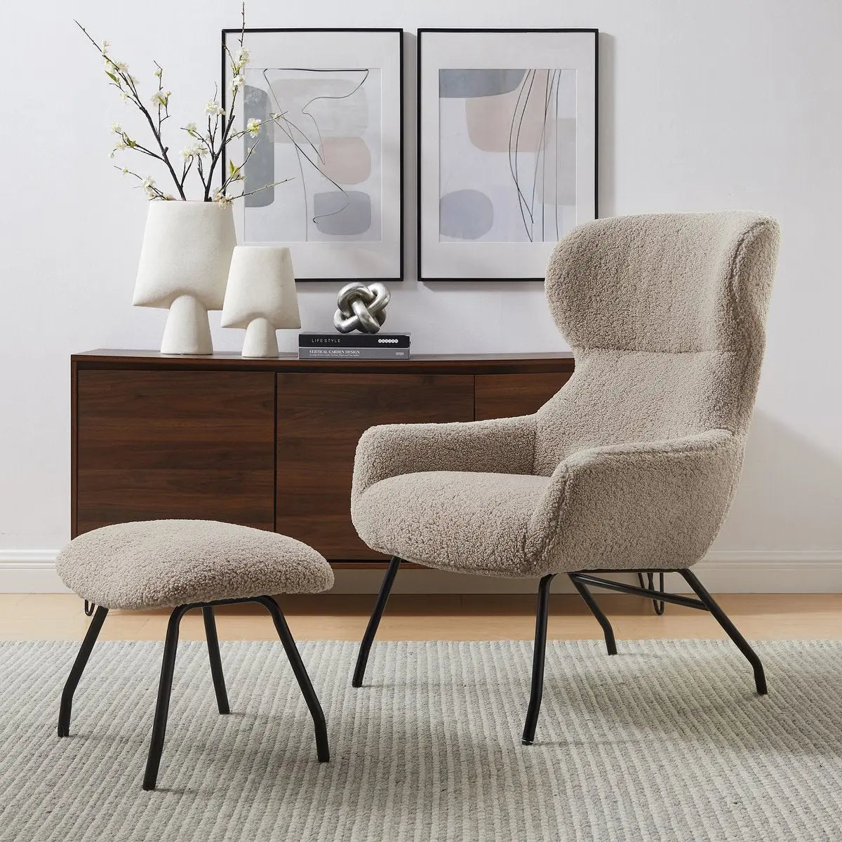 Xero Fauteuil-en Krukset Teddybont - Taupe SalesFever