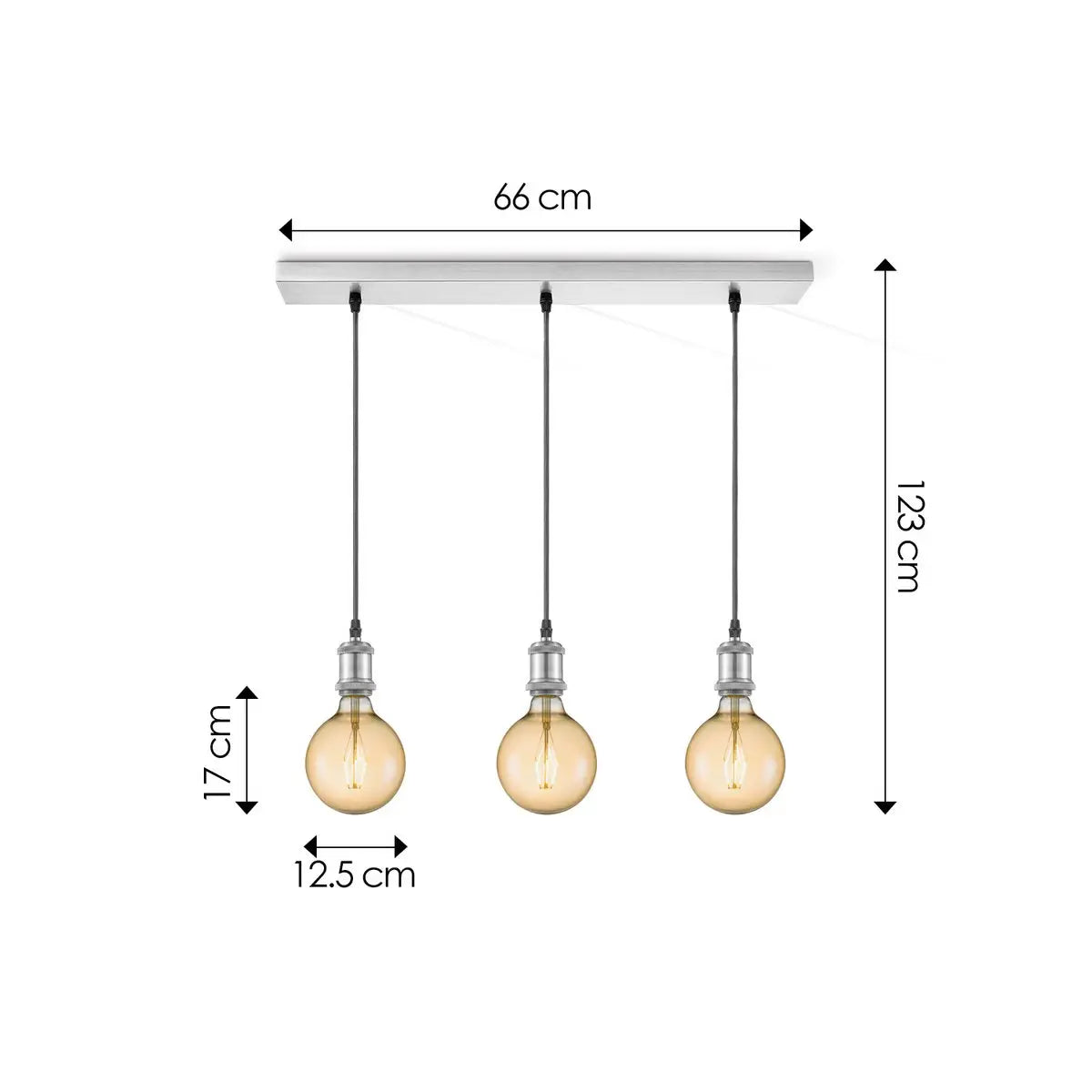 Zolix Hanglamp - Chroom Home Sweet Home