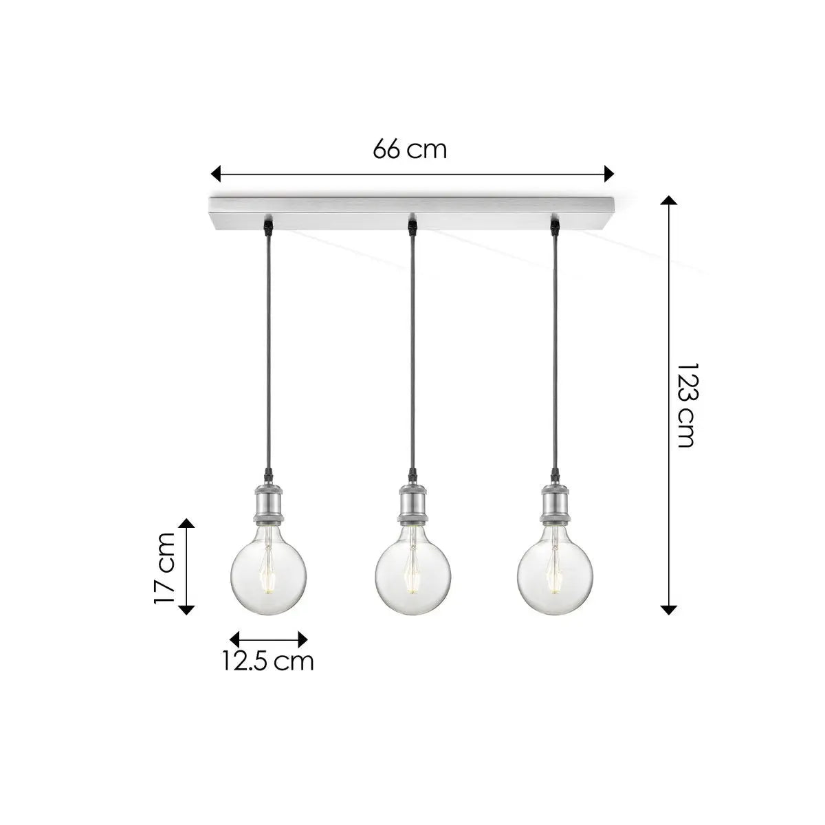 Zolix Hanglamp - Zilver Home Sweet Home