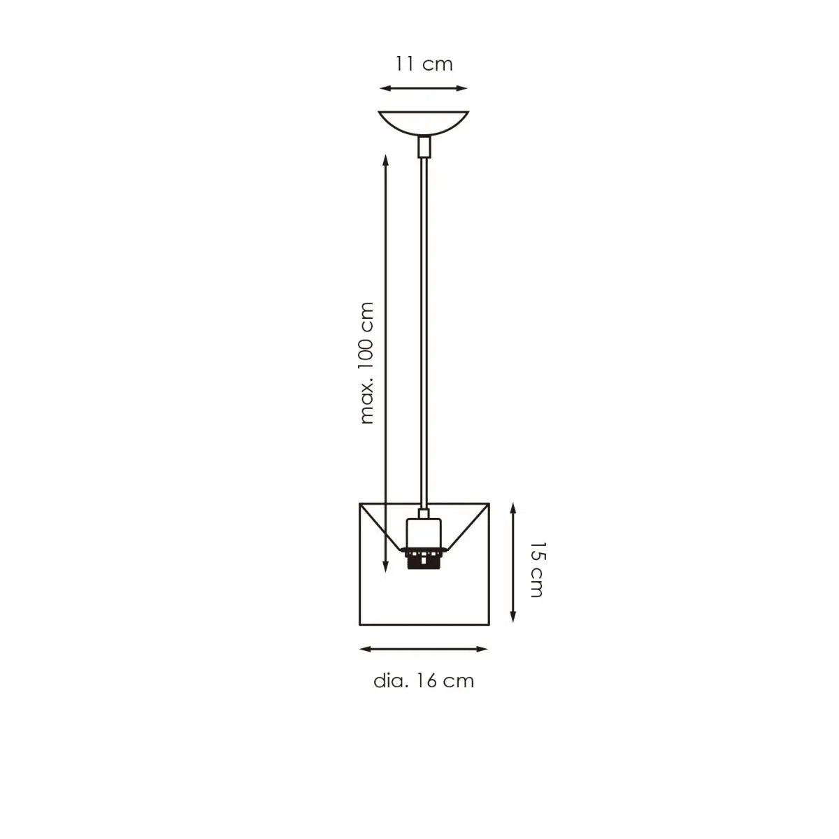 Zylona Hanglamp - Antraciet Home Sweet Home