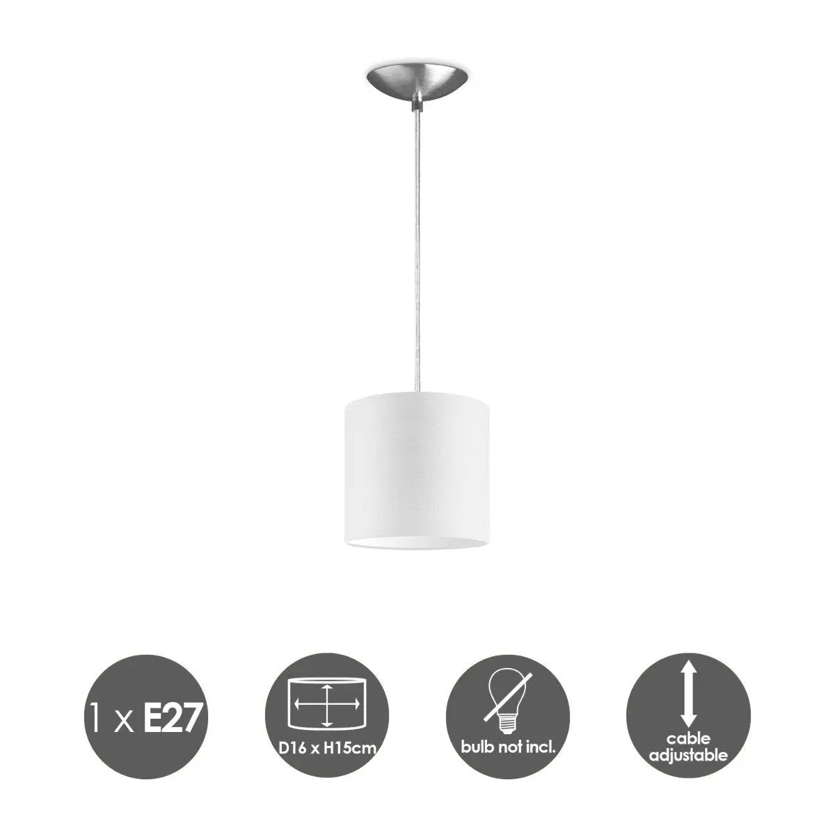 Zylona Hanglamp - Wit Home Sweet Home