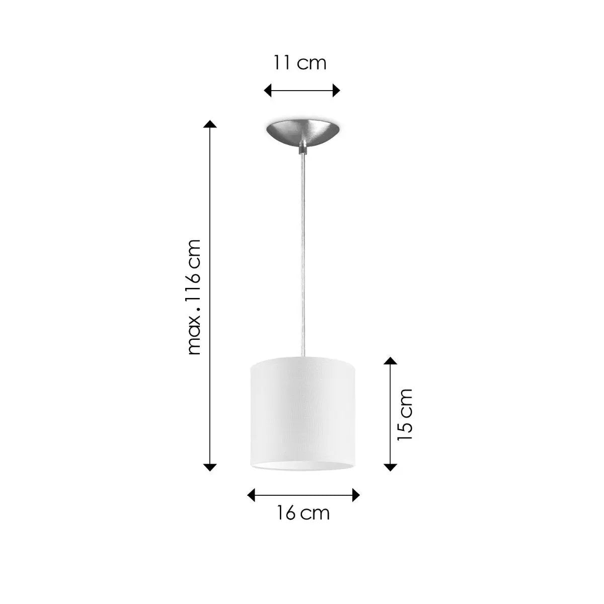 Zylona Hanglamp - Wit Home Sweet Home