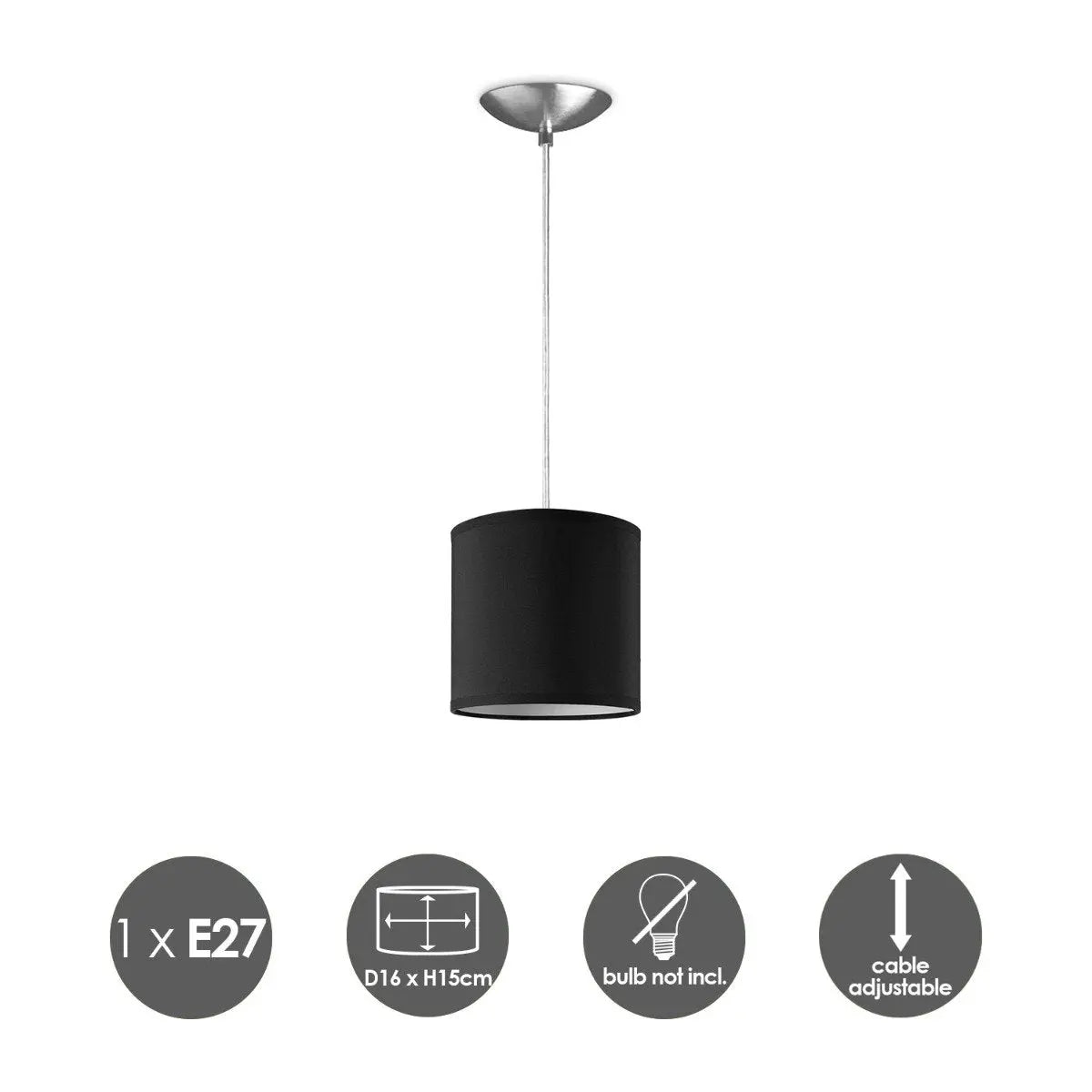 Zylona Hanglamp Zwart Home Sweet Home