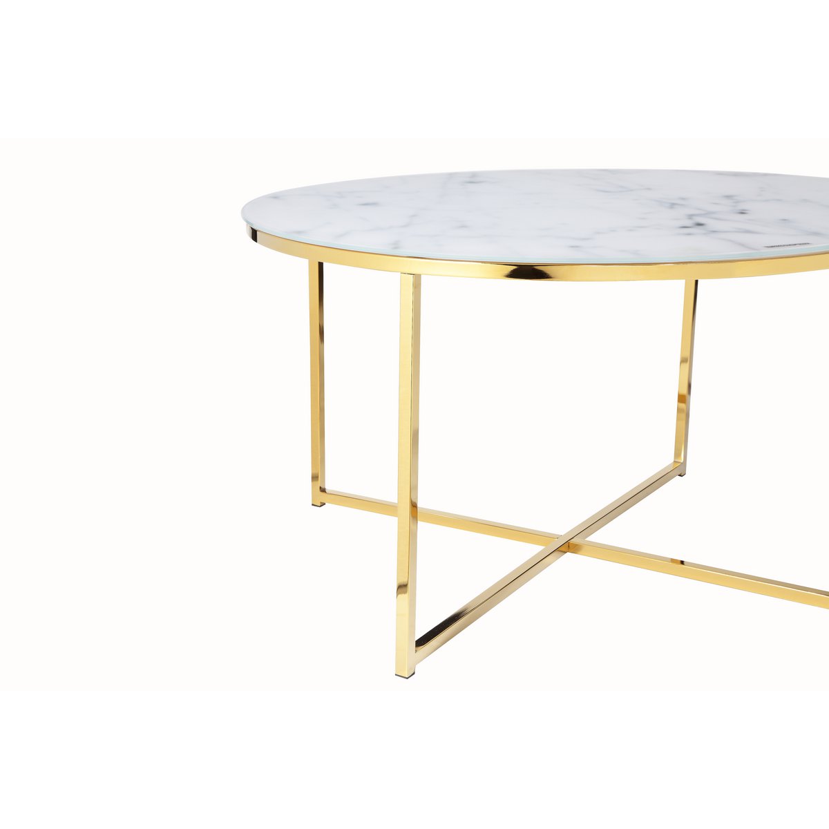 Baxton Salontafel - Wit/Goud