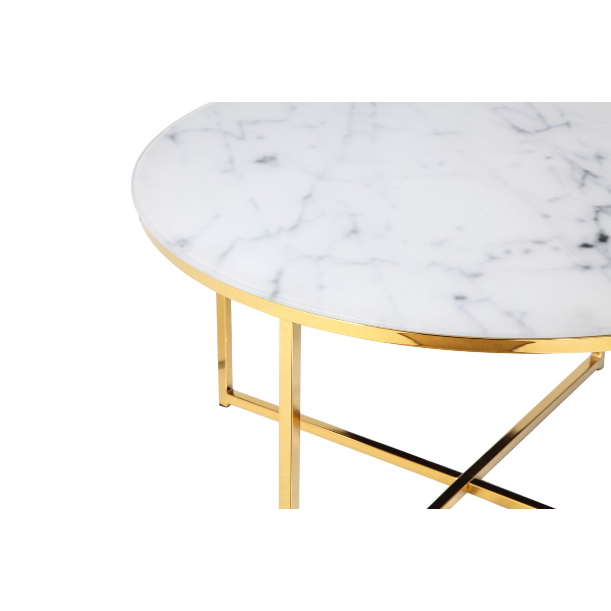 Baxton Salontafel - Wit/Goud