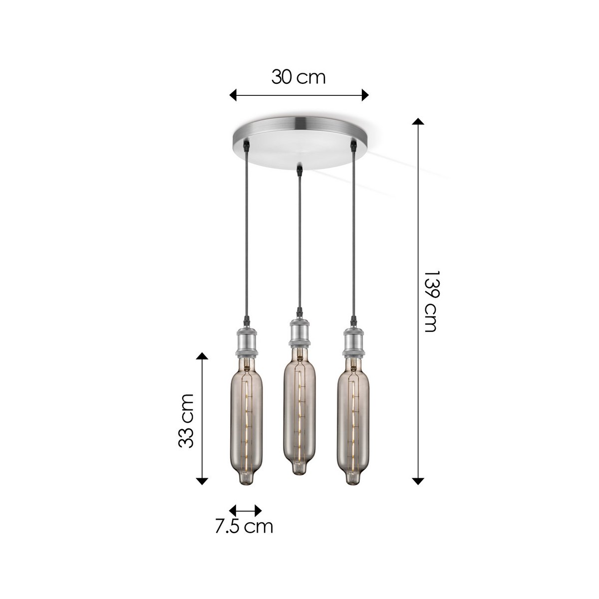 Saxon Hanglamp Chroom